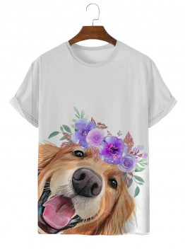 Fashion new pet dog print T-shirt