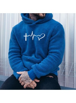 Stylish plush hooded sweatshirt for everyday wear HF1804-03-04