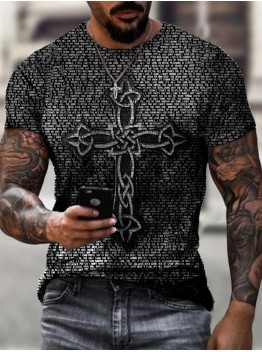  Men's casual short sleeve T-shirt HF0706-03-03
