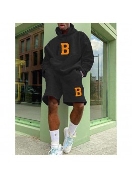 men's trendy hoodie suit    HF0117-03-01