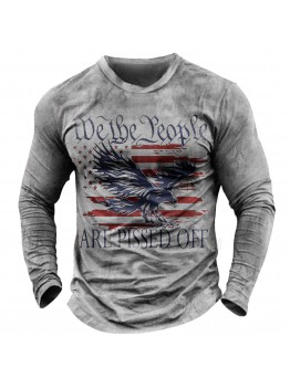 Digital printed pullover long sleeved top HF3018-01-04