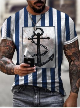 Digital printed casual T-shirt HF3113-02-01