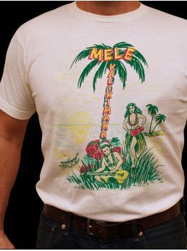 Charming coconut tree style T-shirt HF2114-02-02