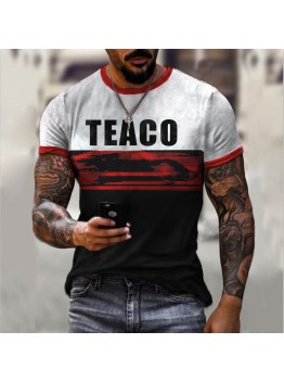 Casual 3D round neck printed T-shirt HF1210-02-02