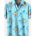 Men's Hawaiian Vacation Dinosaur Short Sleeve Shirt